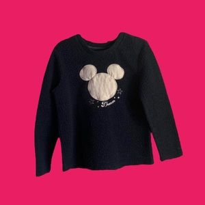 Disney Mickey Blue  & Silver Teddy Bear Sherpa Fleece Sweatshirt
